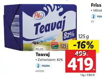 Lidl PILOS Teavaj ajánlat