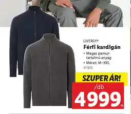 Lidl LIVERGY Férfi kardigán ajánlat