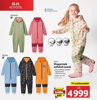 Lidl Lupilu Kisgyermek softshell overál ajánlat