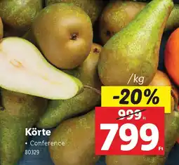 Lidl Körte ajánlat