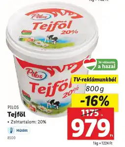 Lidl PILOS Tejföl ajánlat