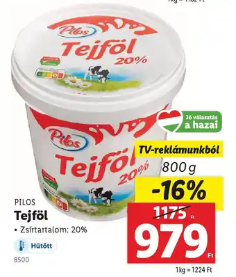 Lidl PILOS Tejföl ajánlat