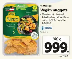 Lidl VEMONDO Vegán nuggets ajánlat