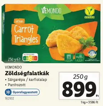 Lidl VEMONDO Zöldségfalatkák ajánlat