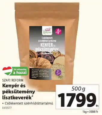 Lidl SZAFI REFORM Kenyér és péksütemény lisztkeverek ajánlat