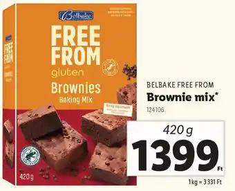 Lidl BELBAKE FREE FROM Brownie mix ajánlat