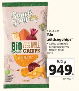 Lidl SNACK DAY Bio zöldségchips ajánlat