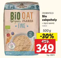 Lidl CROWNFIELD Bio zabpehely ajánlat