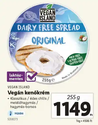 Lidl VEGAN ISLAND Vegán kenőkrém ajánlat