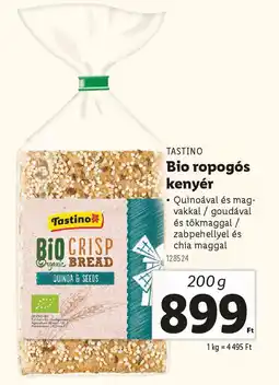 Lidl TASTINO Bio ropogós kenyér ajánlat