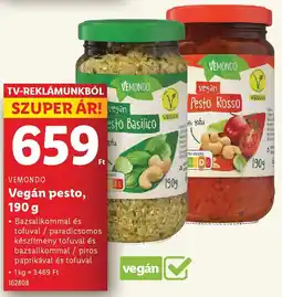 Lidl VEMONDO Vegán pesto ajánlat