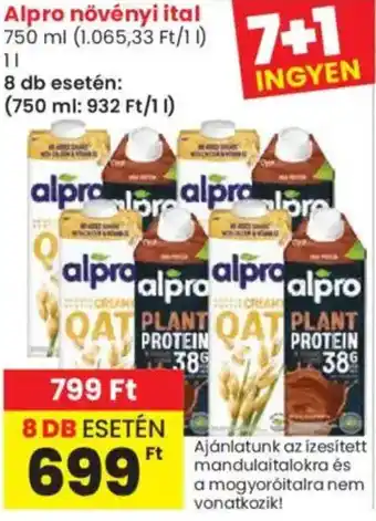 Spar Market Alpro növényi ital ajánlat