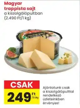 Spar Market Magyar trappista sajt ajánlat