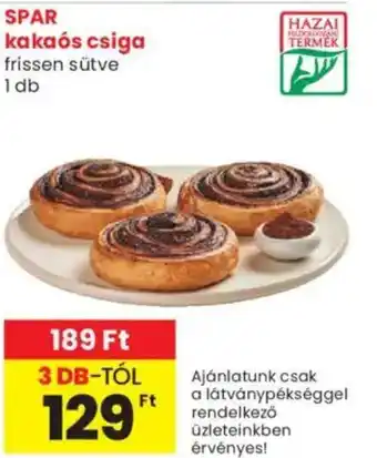 Spar Market SPAR kakaós csiga ajánlat