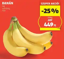 ALDI Banán ajánlat