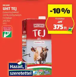 ALDI Milsani UHT tej ajánlat