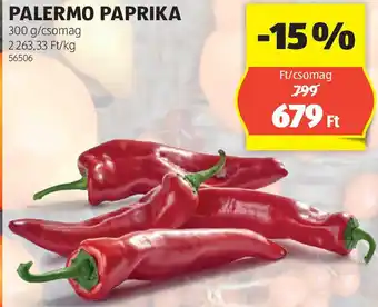 ALDI Palermo paprika ajánlat