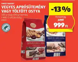 ALDI Finest Bakery vegyes aprósütemény / töltött ostya ajánlat