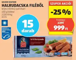 ALDI Golden Seafood Halrudacska filéből ajánlat