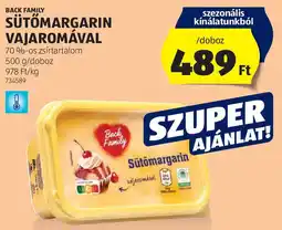ALDI Back Family Sütőmargarin vajaromával ajánlat