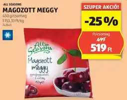 ALDI All Seasons Magozott meggy ajánlat