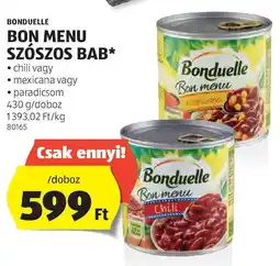 ALDI Bonduelle bon menu szószos bab ajánlat