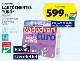 ALDI Nádudvari laktózmentes túró ajánlat