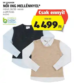 ALDI Up 2 Fashion női ing mellénnyel ajánlat