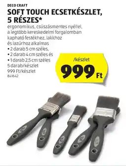 ALDI Deco Craft soft touch ecsetkészlet ajánlat