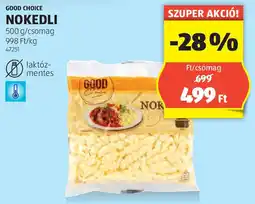 ALDI Good Choice nokedli ajánlat