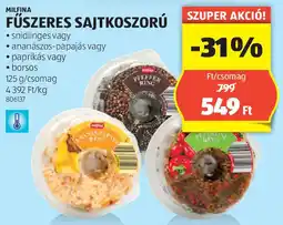ALDI Milfina Fűszeres sajtkoszorú ajánlat