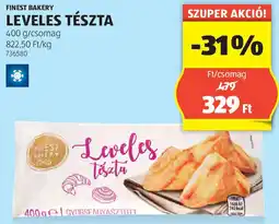 ALDI Finest Bakery Leveles tészta ajánlat