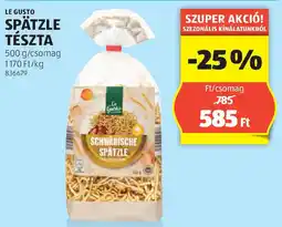 ALDI Le Gusto Spätzle tészta ajánlat