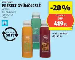 ALDI Good Choice Préselt Gyümölcslé ajánlat