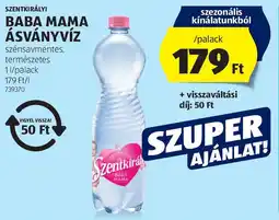 ALDI Szentkirályi Baba mama ásványvíz ajánlat