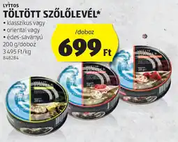 ALDI Lyttos töltött szőlőlevél ajánlat