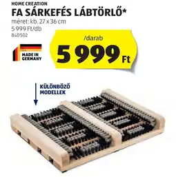 ALDI Home Creation Fa sárkefés lábtörlő ajánlat