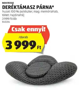 ALDI Novitesse deréktámasz párna ajánlat