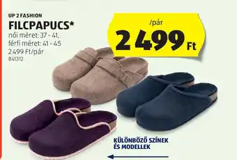 ALDI Up 2 fashion Filcpapucs ajánlat