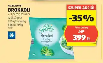 ALDI All seasons Brokkoli ajánlat