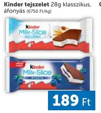 PRIVÁT Kinder tejszelet ajánlat