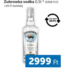 PRIVÁT Zubrowka vodka ajánlat