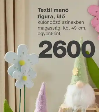 Kik Textil manó figura, ülő ajánlat