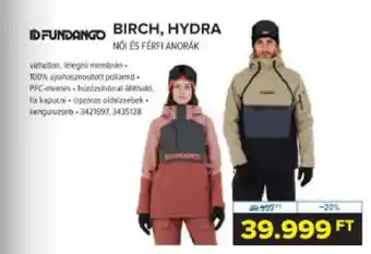 Hervis Idfundango Birch, hydra nói és férfi anorak ajánlat