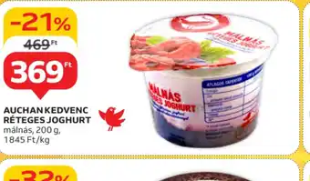 Auchan Auchan Kedvenc Réteges Joghurt ajánlat