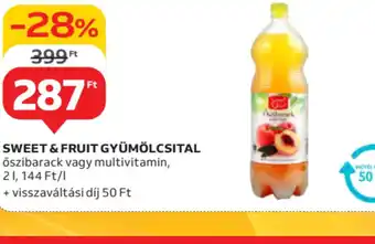 Auchan Sweet & Fruit Gyümölcsital ajánlat