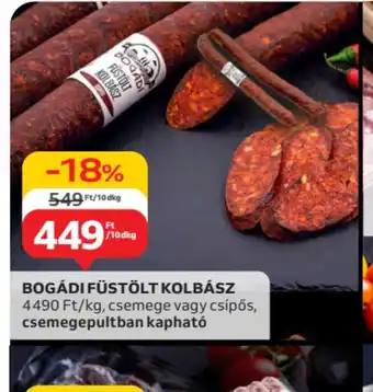 Auchan Bogádi füstölt kolbász ajánlat