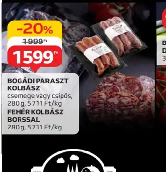 Auchan Bogádiparaszt Kolbász ajánlat