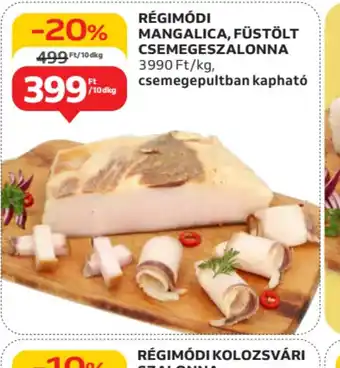 Auchan Régi mdi Mangalica, füstölt csemegeszalonna ajánlat