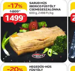 Auchan Saruíd Hús Ibérico Füstölt Csemegeszalonna ajánlat